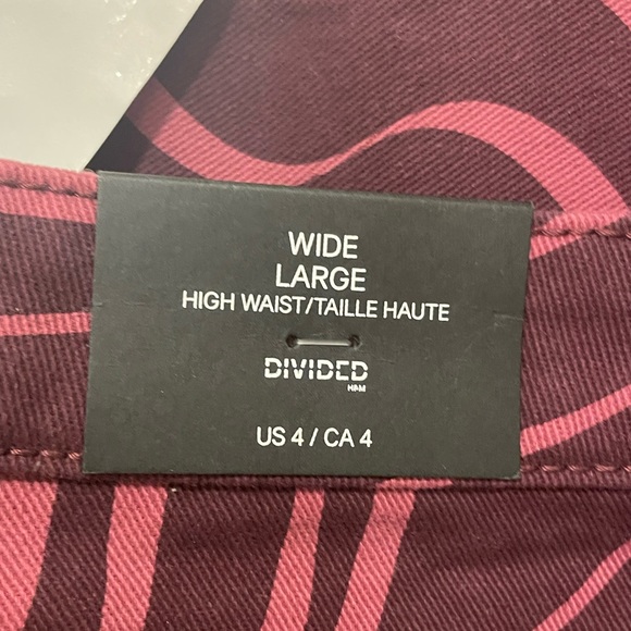 H&M WIDE LARGE HIGH WAIST PANTS - Picture 3 of 4
